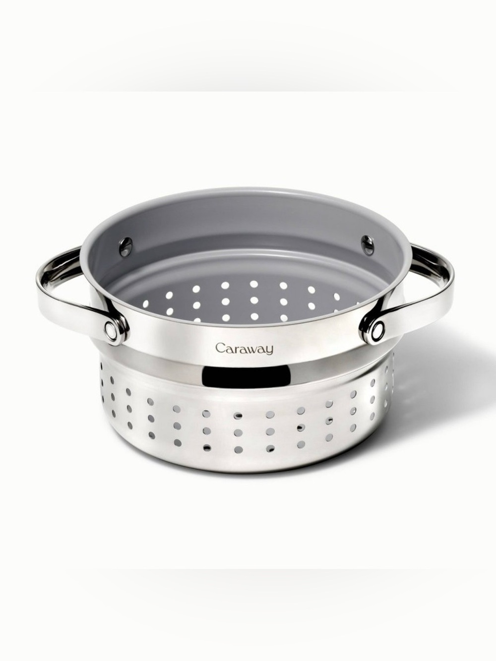 Caraway 3qt nonstick stainless steel small steamer